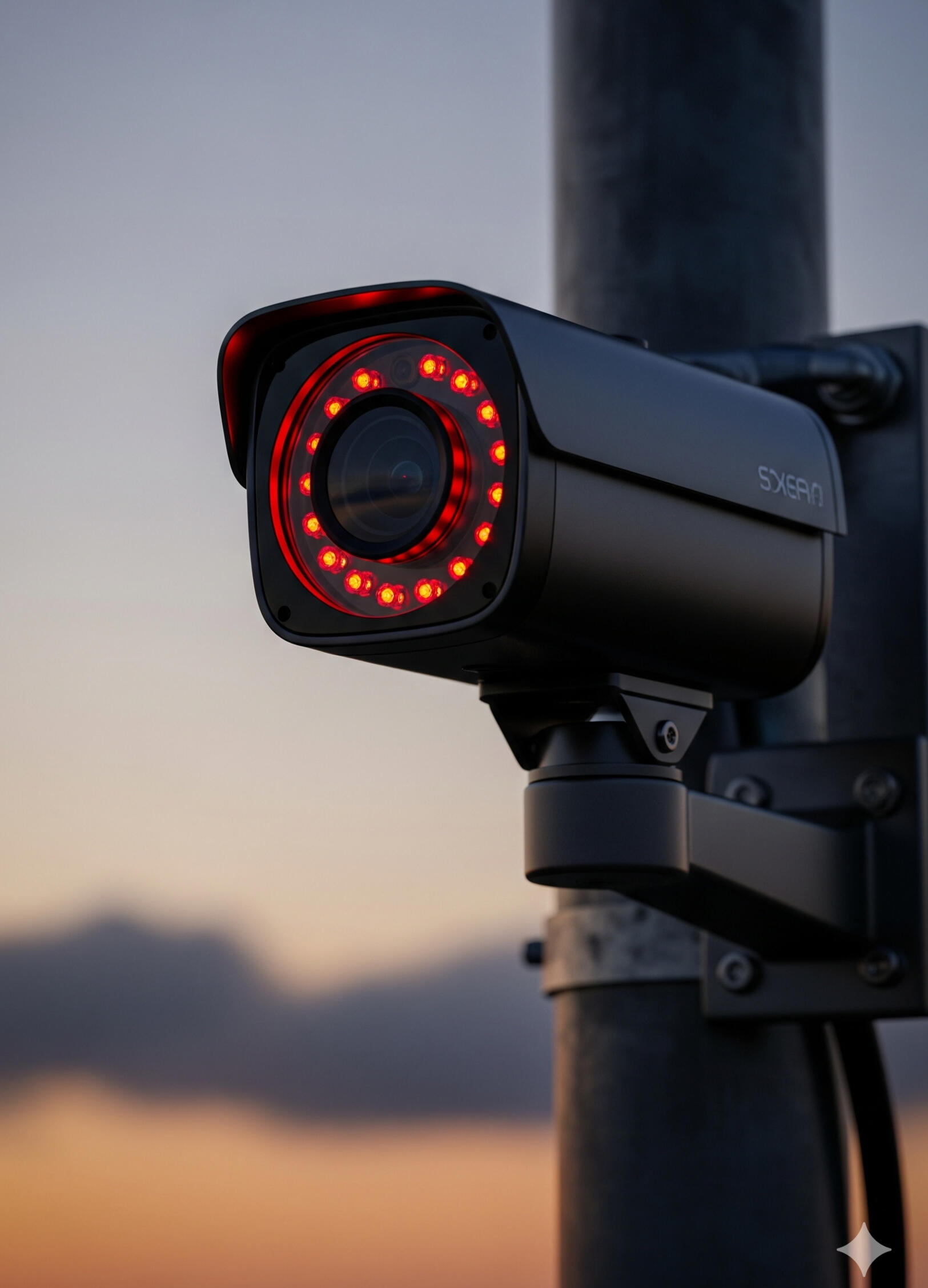 Modern CCTV security camera at Locked Self Storage in Alloa, providing 24/7 monitoring and peace of mind