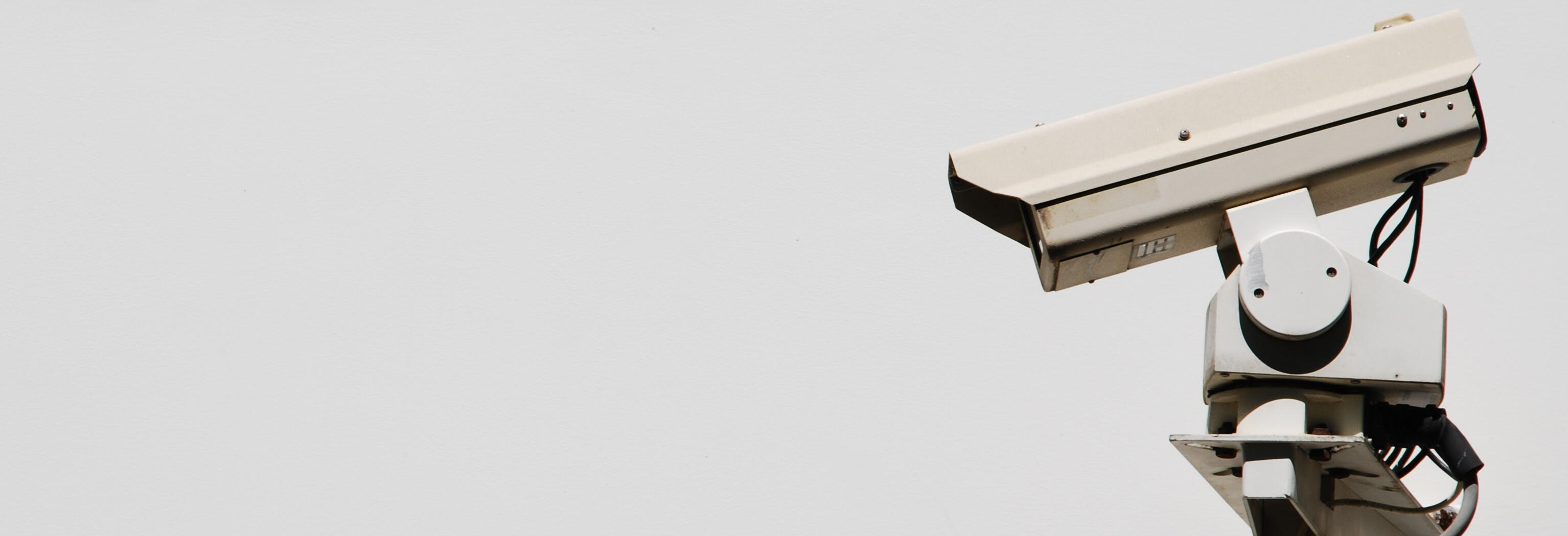 Modern CCTV security camera with Boxxs Self Storage logo at the Linlithgow site, ensuring 24/7 protection for West Lothian and Falkirk customers